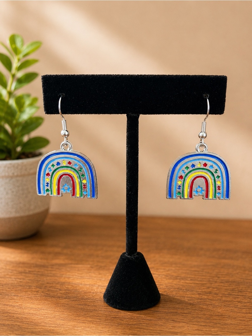 Autism Awareness Handcrafted Earrings